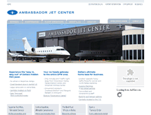 Tablet Screenshot of ambassadorjetcenter.com